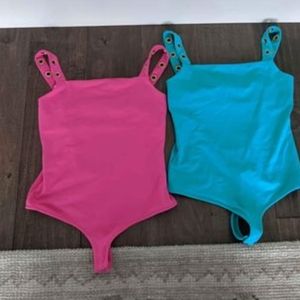 2 Bebe bodysuit tops size small